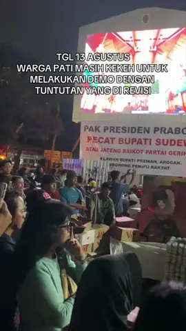 Tgl 13 demo akan terus berlanjut dengan tuntutan yang berbeda.   #fypage #fyppppppppppppppppppppppp #demopati #pati #pati #infopati #beritaterkini 