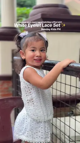 Dasurv rin ng mga pretty little baby nyo to! 🥹Sowvrang ganda! Sowvrang presko! Serving elegant at lalong nagiging pretty LO natin sa eyelet lace sunday dress na ito. 🥹💕✨  #TikTokFindsPH #TikTokMadeMeBuyIt #OOTD #BabyOOTD #KidsFashionPH #MiniMeStyle #OOTDMommyAndMe #SummerOOTD #MomLifePH #OutfitGoals #MommyFindsPH #fyp #TikTokAffiliatesPH