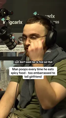 This man poops every time he eats something spicy - too embarrassed to tell girlfriend about it  Full video in bio 😳🌶️ #faceyourfear #embarrassing #embarrased 
