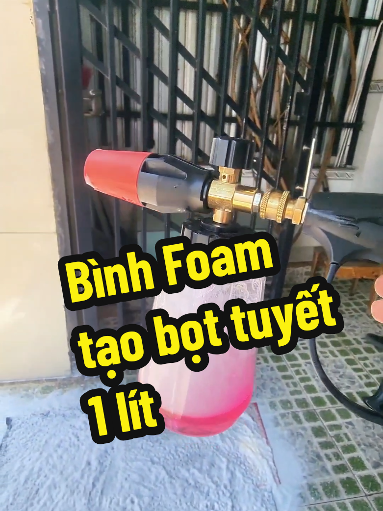 Bình Foam tạo bọt tuyết 1 lít #huongnxh #binhtaobottuyet #binhfoamtaobot 