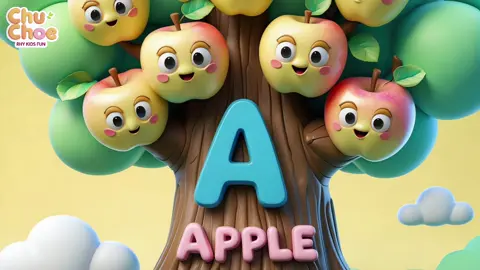 A is for Apple 🍎 #chuchoe #foryou #fyp #alphabet 