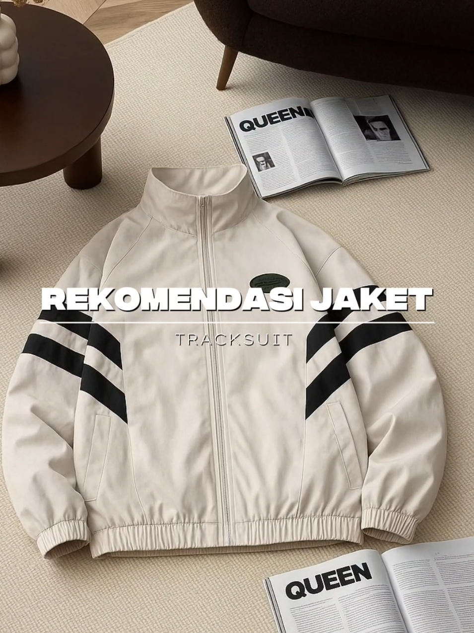 mau beli dua dong jaketnya 😋🤭 #inspirasioutfit #outfit #outfitpria #jaket #tracksuit 