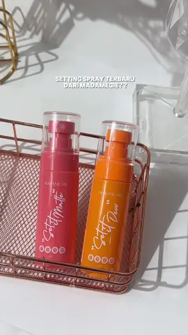 bikin makeup tahan lama seharian dehh, makeup juga jadi flawless banget sukakkk #settingspray #settingspraymadamegie 