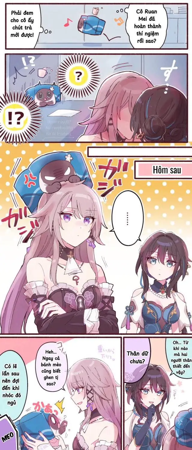 Bánh mèo ghen=) Artist:@merryyy87 #Herta #Ruanmei #HonkaiStarRail 