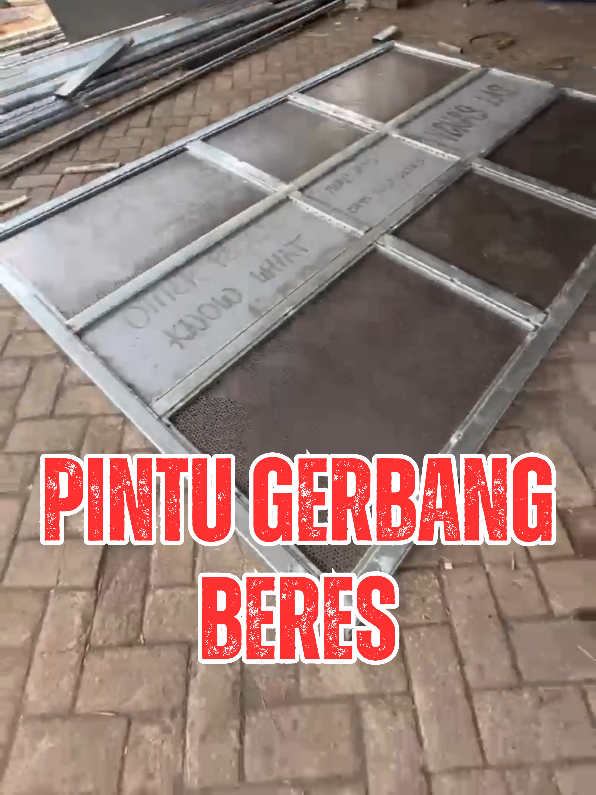 PINTU GERBANG BERES.  -- Informasi lebih lanjut dapat menghubungi media sosial berikut: WA: 0895363153285 IG: @venasbengkellas FB: Vena's Bengkel Las TIKTOK: @venas.las #venaslas #pintu #pintubesi #kanopi #kanopiminimalis #kanopiplafon #gypsum #plafon #plafongypsum #plafonpvc #pvc #upvc #alderon #drshild #galvalum #jogja #bantul #kretek #donotirto #parangtritis #tong #pintu #kusen #alumunium #promomakanmerdeka #fyp #fyppppppppppppppppppppppp #fypage 