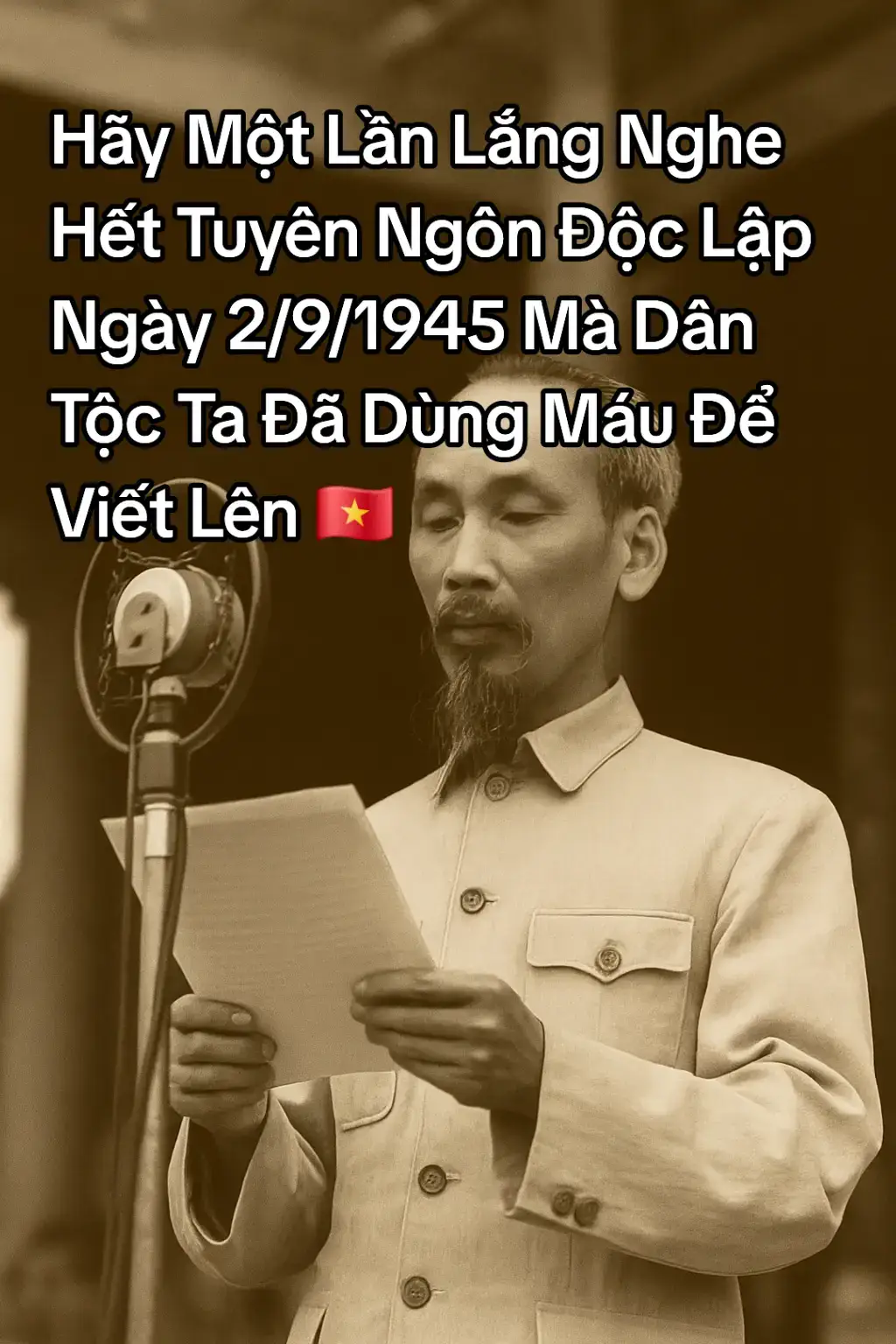 Ngày 2 tháng 9 năm 1945, tại Quảng trường Ba Đình lịch sử, Chủ tịch Hồ Chí Minh – vị lãnh tụ kính yêu của dân tộc – dõng dạc đọc Bản Tuyên ngôn Độc lập, vang vọng lời khẳng định: “Nước Việt Nam có quyền hưởng tự do và độc lập, và sự thật đã thành một nước tự do độc lập”. Trong bộ kaki giản dị, trước làn sóng người cuồn cuộn và lá cờ đỏ sao vàng tung bay, hình ảnh Người trở thành biểu tượng bất diệt của ý chí kiên cường, khát vọng hòa bình và tinh thần bất khuất của dân tộc Việt Nam. #TikTokVietnam #UongNuocNhoNguon #quockhanh #HoChiMinh 