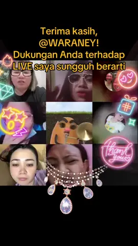 WARANEY, terima kasih atas dukungan luar biasa Anda di LIVE saya! Saya akan terus membuat konten LIVE yang lebih baik!@WARANEY #tiktoklive #livehighlights #livegift #sagesslash #diamondheartnecklace @mama embo 😎 