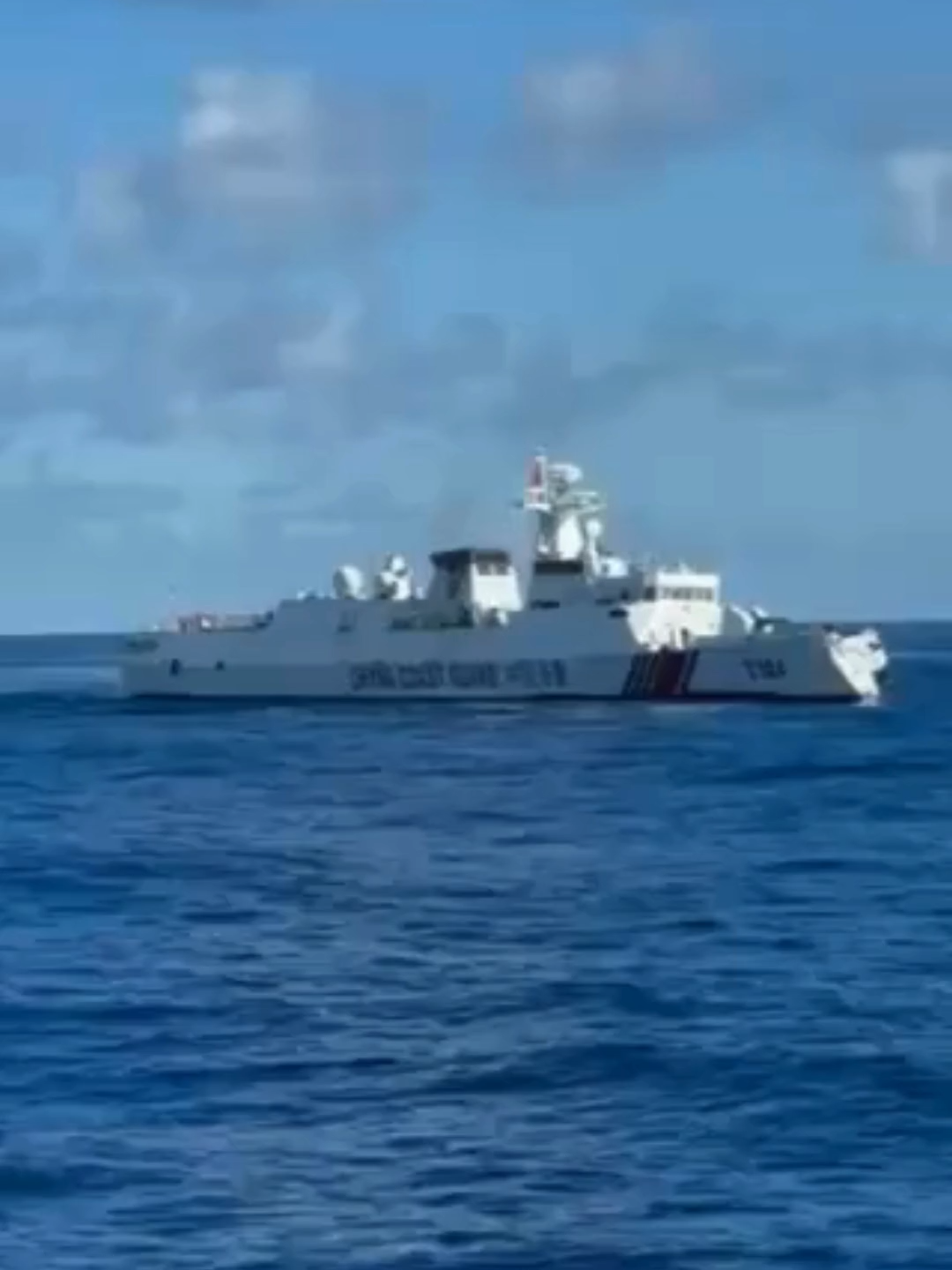 WATCH: Aftermath of the collision between China Coast Guard (CCG) vessel 3104 and People's Liberation Army Navy (PLA Navy) ship 164 in Bajo de Masinloc in the West Philippine Sea on Monday, August 11.   There were around 35 Filipino fishing vessels in Bajo de Masinloc.   According to PCG spokesperson for West Philippine Sea (WPS) Commodore Jay Tarriela, the CCG vessel's forecastle sustained substantial damage, rendering it unseaworthy.   “Following the collision, the PCG immediately offered support, including assistance with man-overboard recovery and medical aid for any injured CCG crew members,” Tarriela said.   However, the PCG official said in a virtual interview that China did not respond to the Philippines’ offer to help.   GMA News Online contacted the Chinese Embassy to get its statement on the incident but it has yet to issue one as of posting time.   COURTESY: Philippine Coast Guard (PCG)