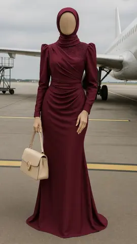 Gaun pesta hijab warna burgundy dengan desain elegan, detail draper di bagian pinggang, dan aksen payet halus pada dada. Dilengkapi lengan puff untuk memberi kesan anggun serta bahan satin premium yang jatuh sempurna. Cocok untuk acara formal maupun pesta. #️⃣ #GaunHijabBurgundy #DressPestaHijab #HijabElegan #BusanaMuslimModern #GaunSatinPremium #PakaianFormalHijab #HijabPestaMewah #BurgundyDress #OotdHijab #HijabStyle 