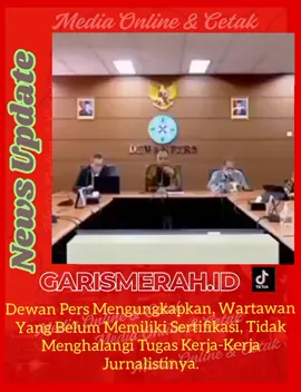 Dewan Pers Mengungkapkan, Wartawan Yang Belum Memiliki Sertifikasi, Tidak Menghalangi Tugas Kerja-Kerja Jurnalistiknya. #Fypp #Wartawan #Mediaonline #Jurnalis #Trending #Viraltiktok #dewanpers #Indonesia 