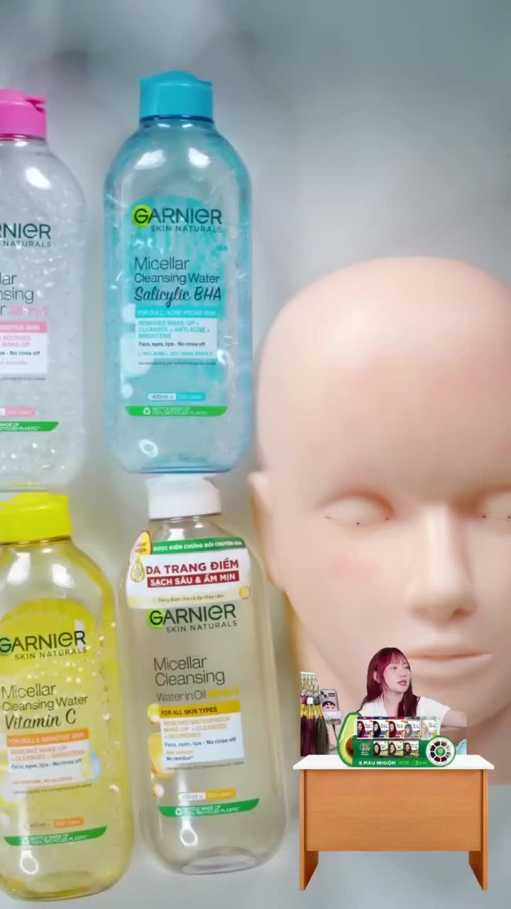 Tư vấn nước tẩy trang Garnier chính hãng nắp hồng và nắp vàng #depdachieu #garnier #garnier_vn #tiktoklive #tiktoklivestream #garniersbd2025  