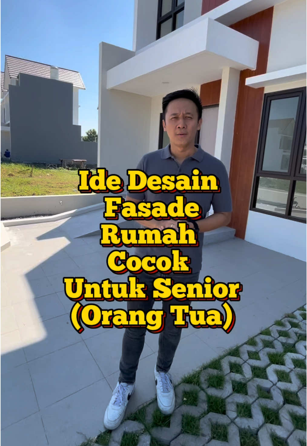 Ide desain teras rumah cocok buat senior (orang tua) 💡#iderumah #desainrumah #rumahbaru #rumahrungkut #upn  