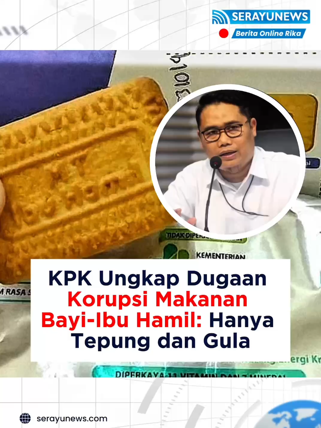 Program Pemberian Makanan Tambahan (PMT) dari Kemenkes periode 2016–2020 kini sedang diselidiki lebih dalam. Biskuit bergizi yang seharusnya membantu balita dan ibu hamil justru diduga jadi objek korupsi. KPK menemukan adanya pengurangan kandungan nutrisi dan premix, membuat kualitas turun dan harga jadi lebih murah. Plt Deputi Penindakan dan Eksekusi KPK, Asep Guntur Rahayu, menjelaskan biskuit itu lebih banyak mengandung gula dan tepung. “Biskuitnya ada, tapi gizinya tidak ada,” tegasnya. Akibatnya, bantuan ini tidak berdampak signifikan: anak tetap stunting, ibu hamil rentan sakit. Dugaan korupsi disebut terjadi sebelum jabatan Menteri Kesehatan dipegang Budi Gunadi Sadikin. #beritaindonesia #beritaterbaru #beritaupdate #beritahariini #newsupdate #reelsindonesia #jawatengah #banyumas #cilacap #banjarnegara #purbalingga #kebumen #serayunews #fyp #korupsi #makanan #balita #ibuhamil #kemenkes