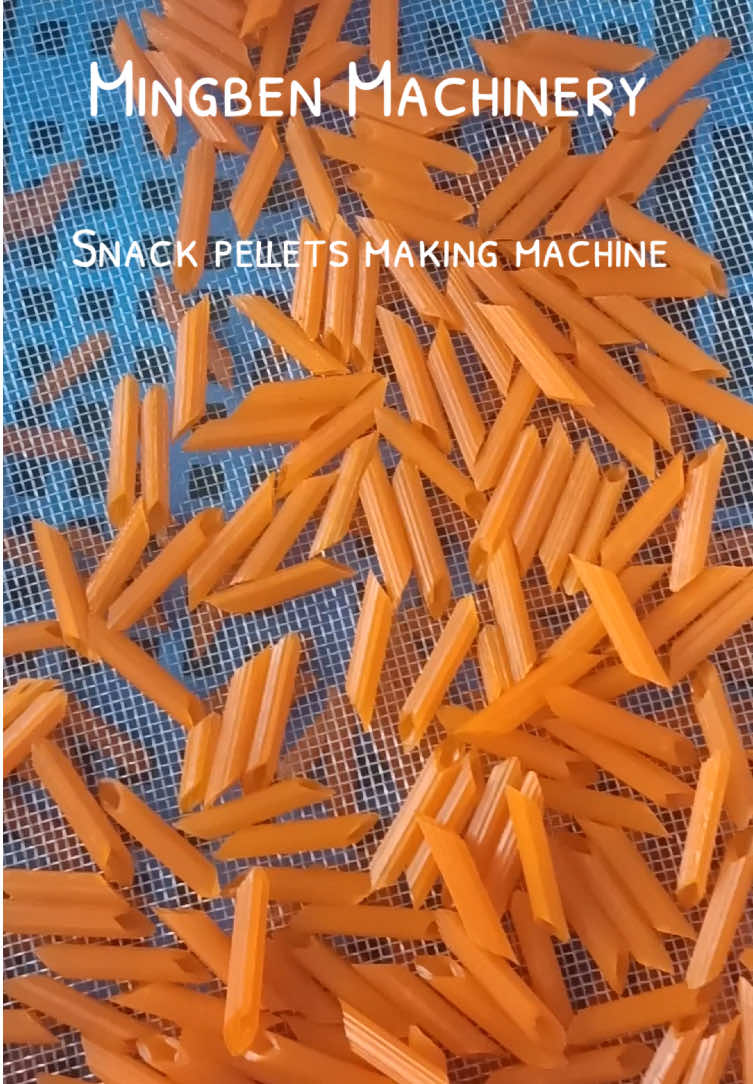 Snacks pellets making machine#snackpellet #friedpelletsmachine #pellets #snacks#snacks #foodmachine #extrusionmachine #extruder #sancksextruder 