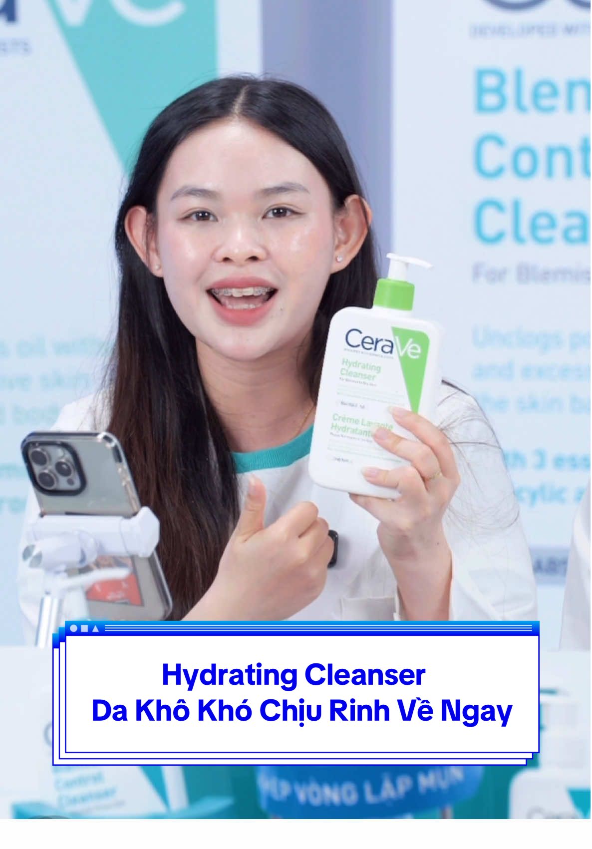 Da khô khoa chịu tìm ngay Hydrating Cleanser. Làm sạch sâu, cấp ẩm và không bào mòn da #CeraVe #CeraVeVietNam #DepDaChieu #OutTrinhLamSach #SachAmChuanChuyenGia 