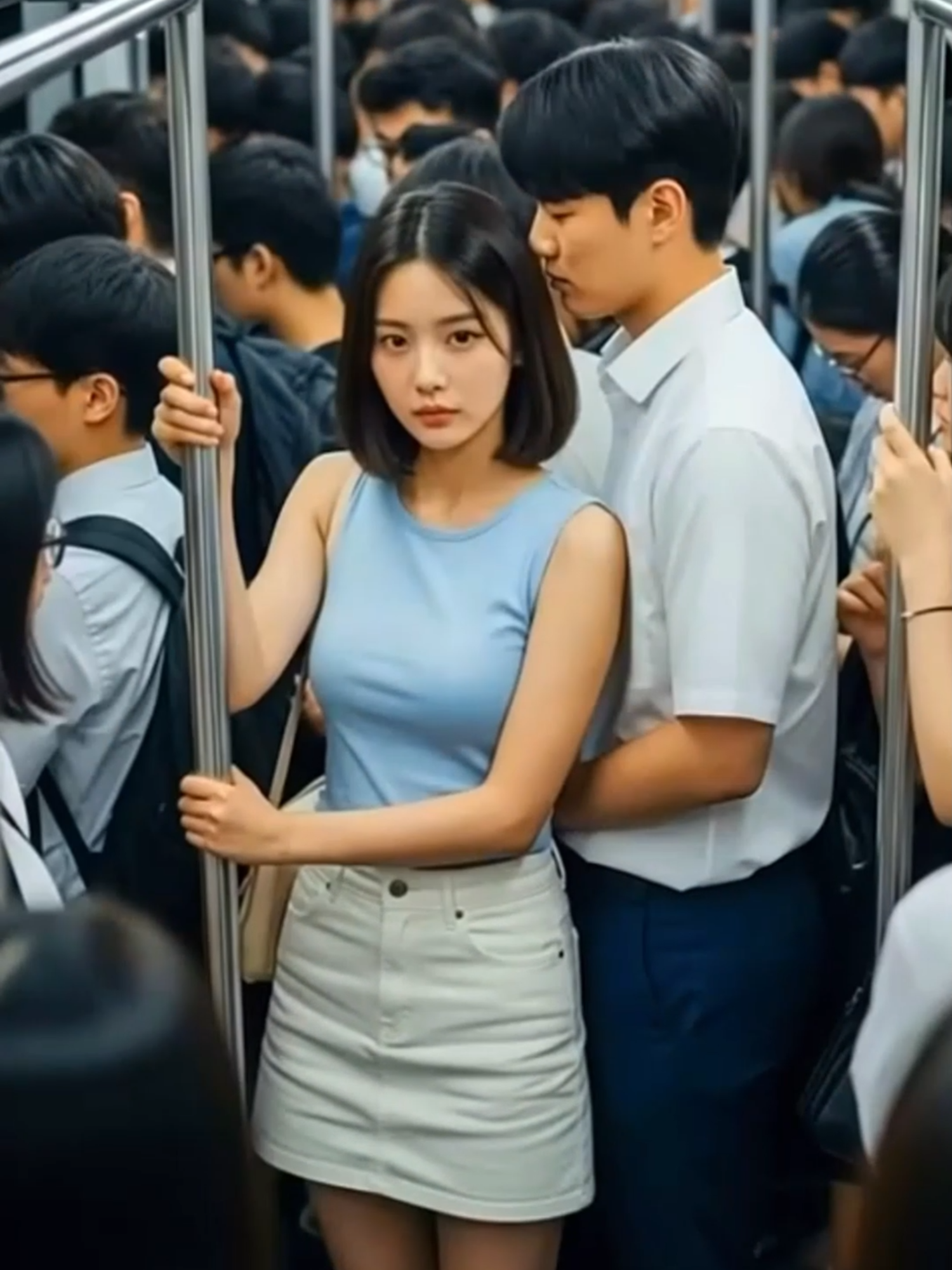 crowded train in the morning 47#train #crowded #fypシ #relax #foryou #rushour #StreetStyle #SubwayVibes #Viral #CityLife #Trending #DailyLife #Mood