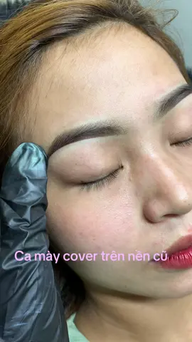 Mày xinh trên nền cũ , phun mày hạt mịn là chân ái #pmu #xuhuongtiktok #trending #phunxamthammy 