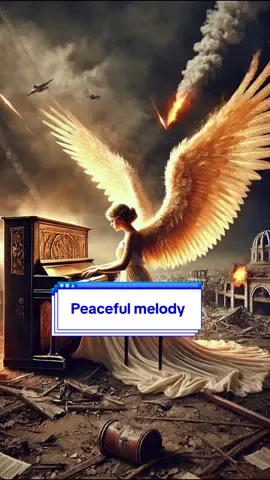 An angel playing a peaceful melody in a middle of fire and giving peace and harmony #livewallpaper #peacefullmoments #vioraworld #wallpaper #aiart #4kwallpaper #musically #fyp #creatorsearchinsights 