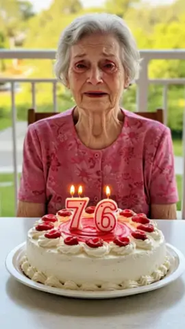 Sad Grandma on her Lonely 76th Birthday. Does she deserve any kind word? #vovó #aniversário #abuelasdetiktok  #abuelas #abuela #grandparents #grandmother #grandma #grandmasoftiktok #grandmothersoftiktok #avó #avós #avósnotiktok #cumpleaños #birthday #sadness #sadnessfeelings #sadbirthday #aniversario 