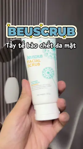 Beuscrub tẩy da chết da mặt hỗ trợ loại bỏ tế bào già cằn cỗi cùng dầu thừa bụi bẩn trả lại nàn da mịn màng sáng khoẻ những vẫn dịu nhẹ #taydachet #taytebaochetdamat #beuscrub #beuscrubtaytebaochet #beucare 