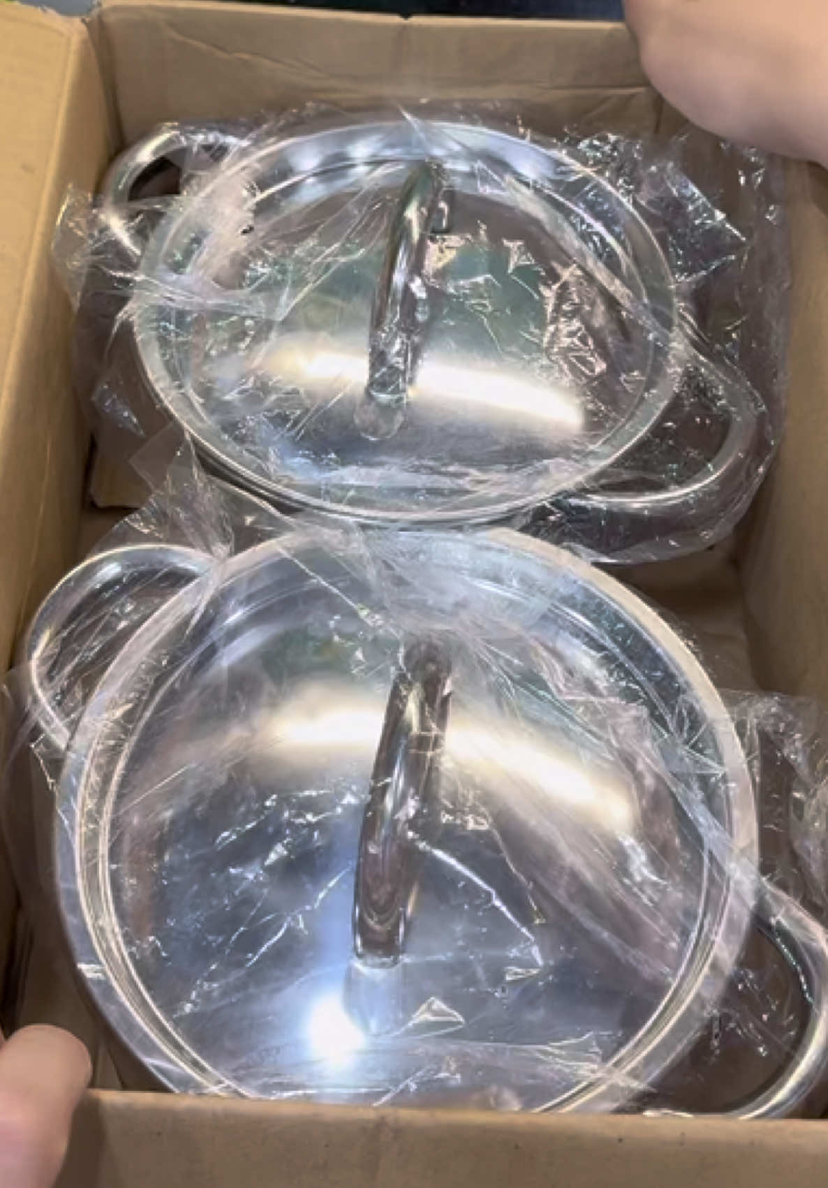 Combo 2 nồi inox dày 18cm chỉ 99k miễn ship#emkieutaphoa #noiinox #noiinoxcaocap #noiinox304