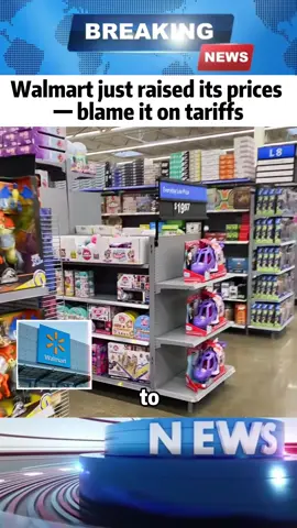 Walmart just raised its prices blame it on tariffs#breakingnews #news #fyp #fouyoupage #walmart 