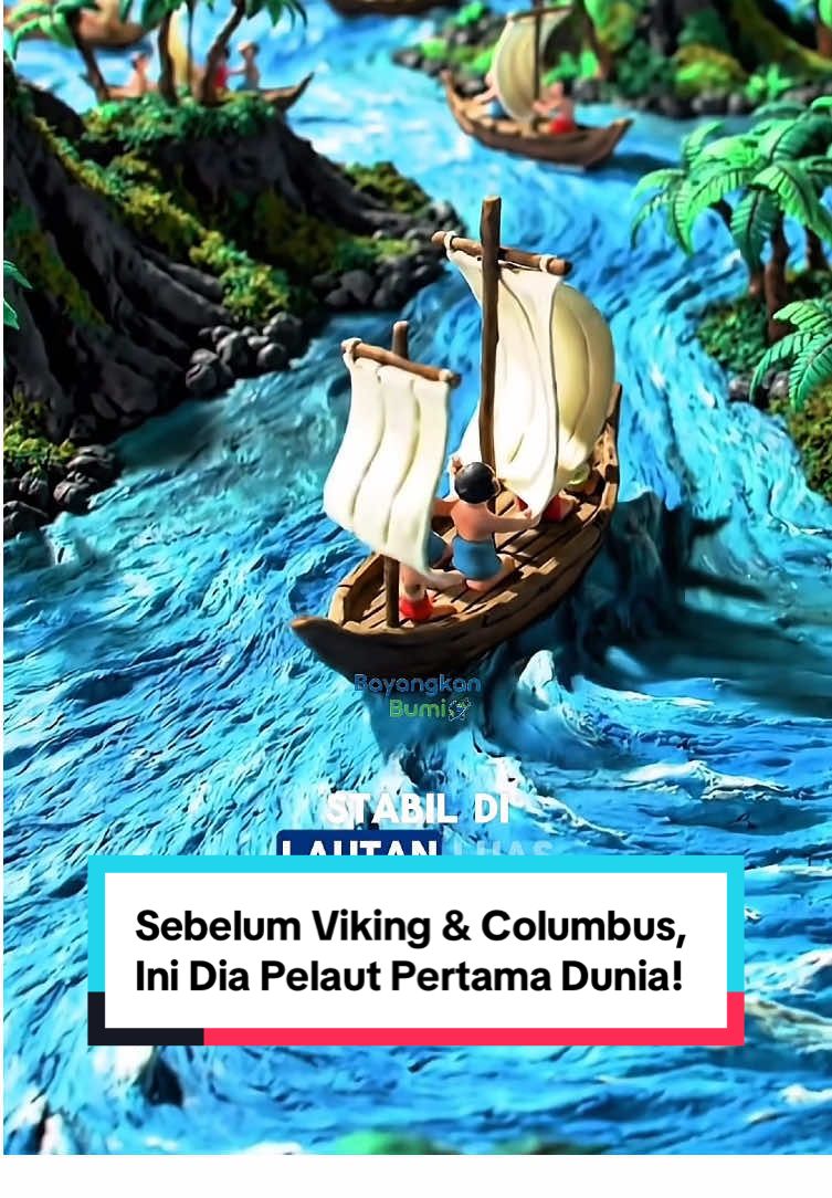 Sebelum Viking & Columbus, nenek moyang kita Austronesia sudah jelajah samudra pakai langit & gelombang! 🌊✨ Gak ada GPS, gak ada kompas, cuma keberanian & insting luar biasa! 💪🔥 Mereka mulai dari Indonesia ribuan tahun lalu, nyebar sampai Madagaskar, buktiin kalau pelaut kita LEGENDARIS banget! 🛶🌍 #FYP  #foryou  #indonesia  #trending  #bayangkanbumi  #foryoupage 