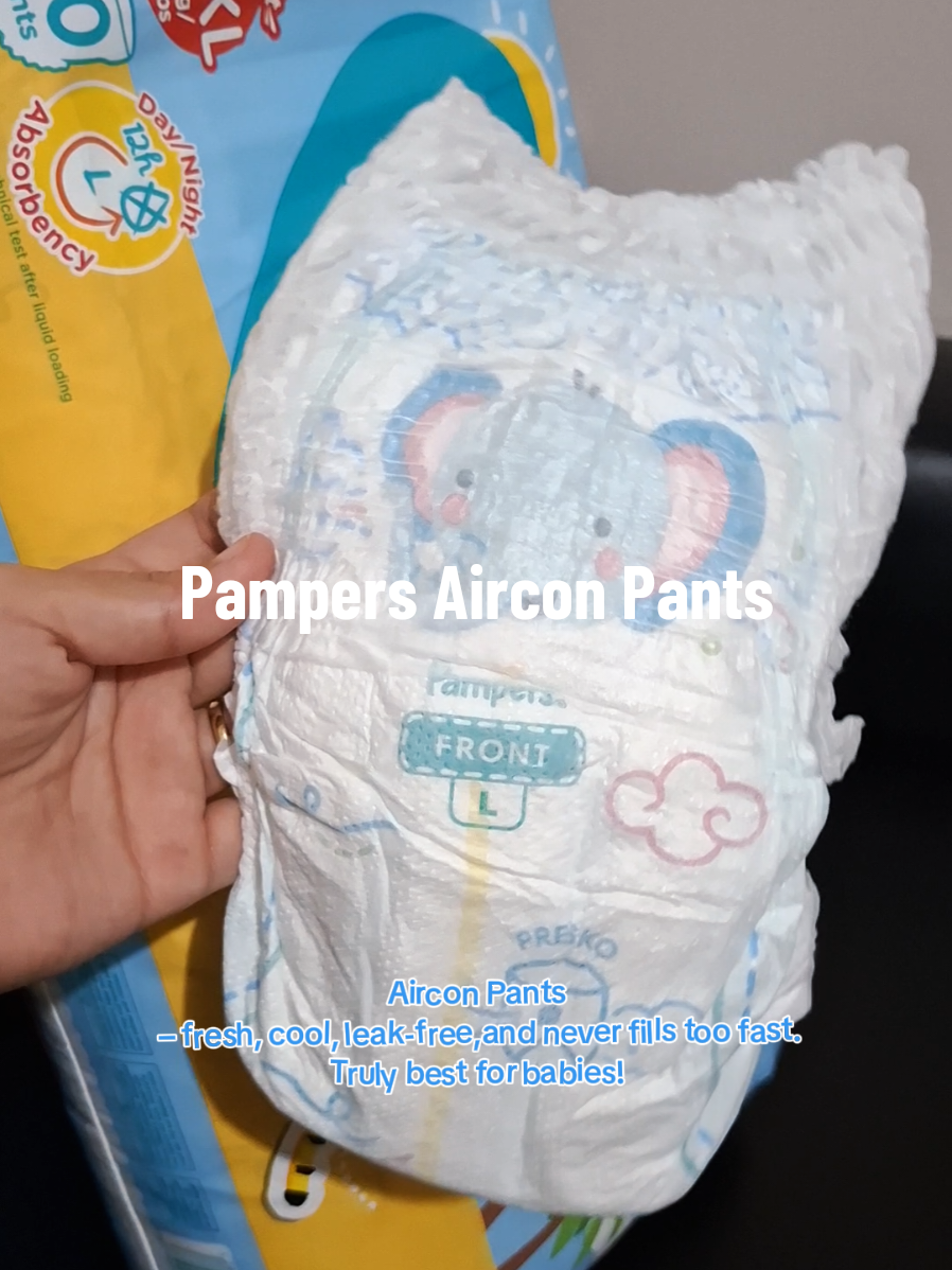 Dito na tayo sa kilala at subok na! Not sponsored, just a happy mama 🤗💛 Sharing is caring! Pampers Aircon Pants kept my baby fresh, cool, and leak-free even after hours 👶💨  #PampersAirconPants #BabyComfort #SharingIsCaring #Pampers #RecommendedDiaper #HighQualityDiaper #TiktokPh #fyp #MomsofTikTok 