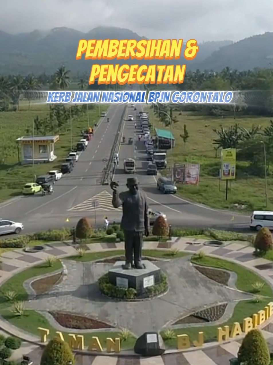Pembersihan dan Pengecatan Kerb pada Jalan Nasional yang dilaksanakan secara serentak Sabtu (9/8/2025) kemarin, merupakan bagian dalam rangka memeriahkan HUT Proklamasi Kemerdekaan R.I. ke-80 🇮🇩  Kegiatan ini dilaksanakan berlokasi di ruas Gorontalo Outer Ring Road Segment I, bundaran tugu B.J. Habibie dan ruas dalam Kota Gorontalo jalan Agus Salim (bundaran Tugu Hulonthalo Indah).  Dengan kegiatan ini sebagai wujud kontribusi kepada masyarakat agar infrastruktur yang ada dijaga dengan baik sehingga bertahan lebih lama dan dapat dinikmati masyarakat.  #HUT80RI  #SigapMembangunNegeriUntukRakyat  #MenyambungNegeri  #BPJNGorontalo
