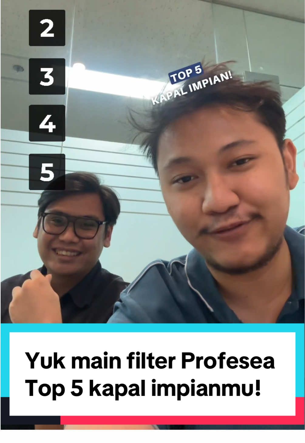 Halo Profesean! Yuk cobain filter dari Profesea top 5 kapal impianmu 🧐 #Profesea #KarierMaritim #LokerPelaut #GamePelaut