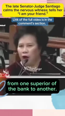 GANITO KA-BAIT AT MAASIKASO si Senadora Miriam Defensor Santiago sa isang witness. Hindi naman sa lahat ng pagkakataon ay may pinapagalitan siya, lalo na kung ang “witness” ay nasa tama at nagbibigay ng impormasyon ❤️ #miriam  #MiriamDefensorSantiago #IronLadyOfAsia #MiriamLegacy #feistysenator #DragonLady #platinumlady #BestPresidentWeNeverHad #Incorruptible #idoloftheyouth #RuleOfLaw #defenderoftheConstitution #fbpost #postoftheday #viralpost #highlights #follower #highlightsシ゚ #followerseveryone #fypシ゚ #trending #viral 