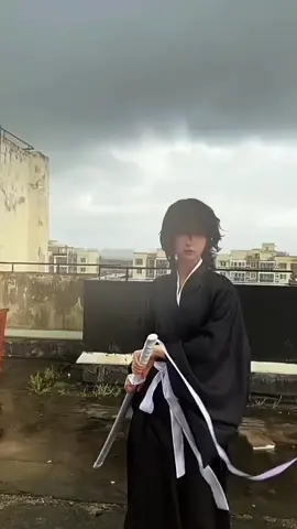so rainy, now the quality is ruined :<. #cosplay #bleach #rukia 