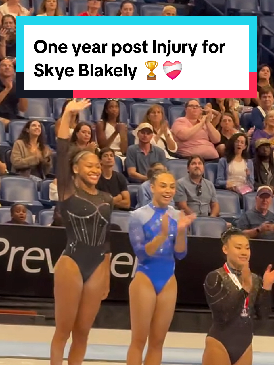 Skye Blakely is golden 🥇 one year later after her Achilles injury at Olympic Trials ❤️‍🩹 #gymnasticstiktok #uschampionships #gymnastics #skyeblakely #unevenbars #gymnasticsvideo #gymnastics