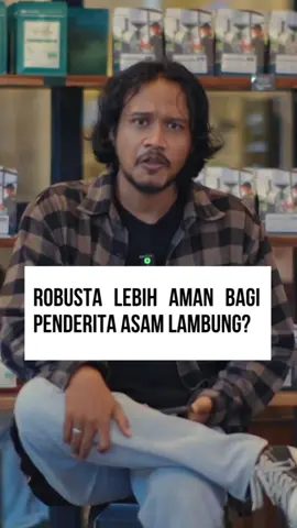 Robusta lebih aman bagi penderita asam lambung? #coffee 