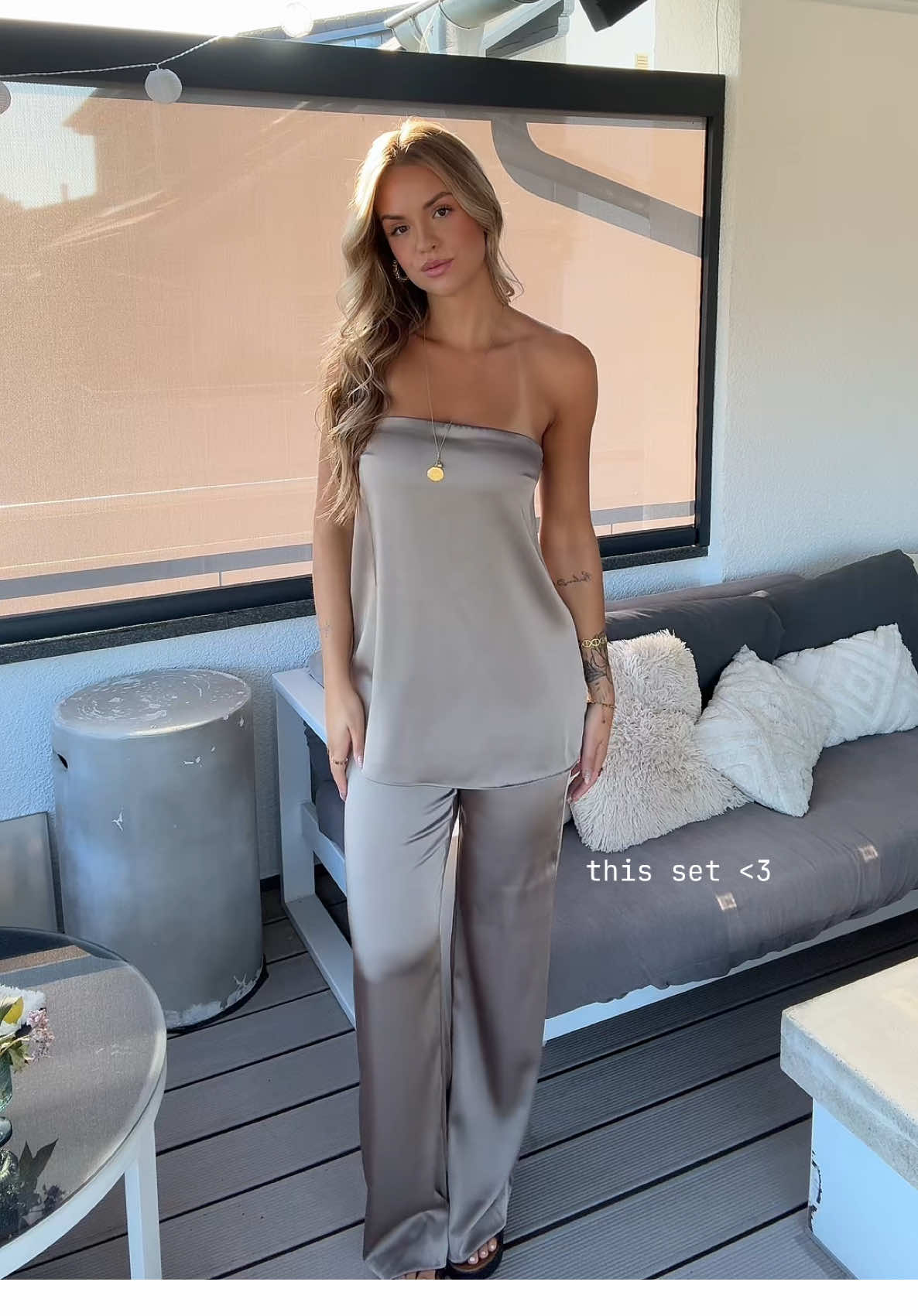 Satin set @ZARA 🤍 Brauche es in jeder Farbe   #zara #zarahaul #satinset #coordset #zaraoutfit #fyp #OOTD #SummerFit  