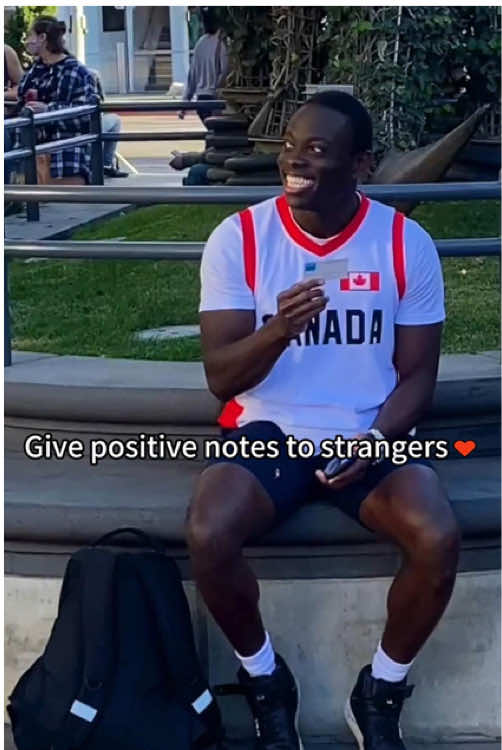 Pass a note to a stranger,they might need it ❤️☺️#kindness #spreadlove #wholesome #notestostrangers#fyp