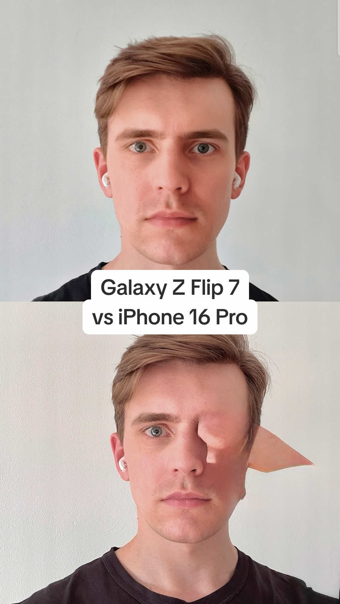 Replying to @whats.em.reading 🐉🗡️❤️‍🔥  AI eraser tool comparison on the new Galaxy Z Flip 7 vs iPhone 16 👀 #galaxy #samsung #apple #fyp #appleintellingence #ai #galaxyai #googlegemini #uk #phones 