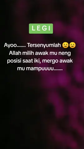 #legi #tersenyumlah #☺️☺️☺️ #tiktokviral #fypppppppppppppppppppppppppppppp 