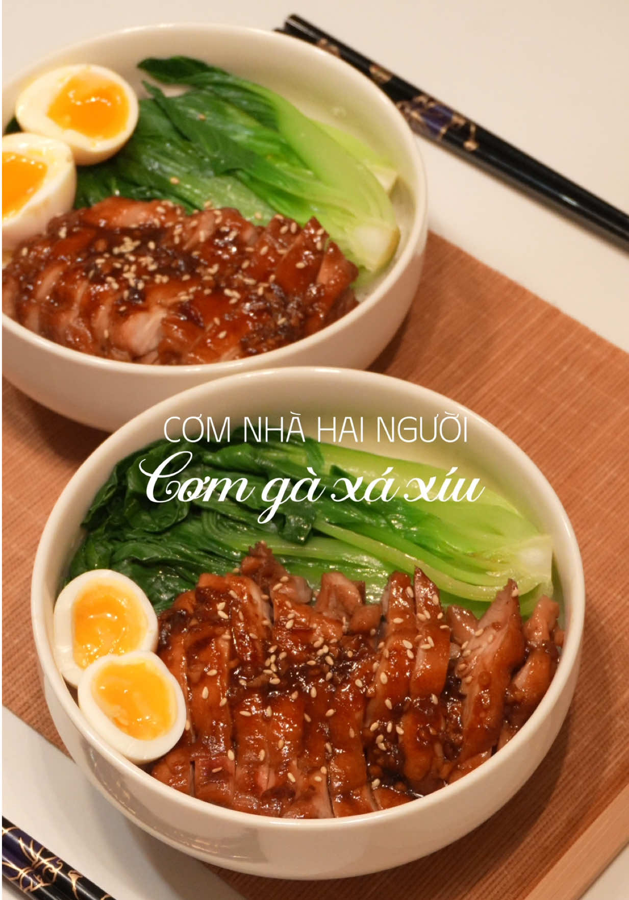 Cơm nhà hai người hôm nay có món cơm gà xá xíu đơn giản mà ngon lắm nha ( ¨̮ ) #LearnOnTikTok #vtmgr #fyp #ancungtiktok #xuanxemhuongnoi 