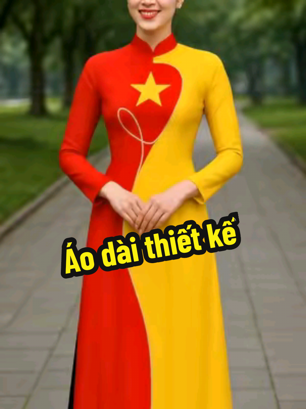 Áo dài thiết kế cho đại lễ 2 tháng 9 #2thang9 #quockhanh  #aodai  #aodaivietnam 