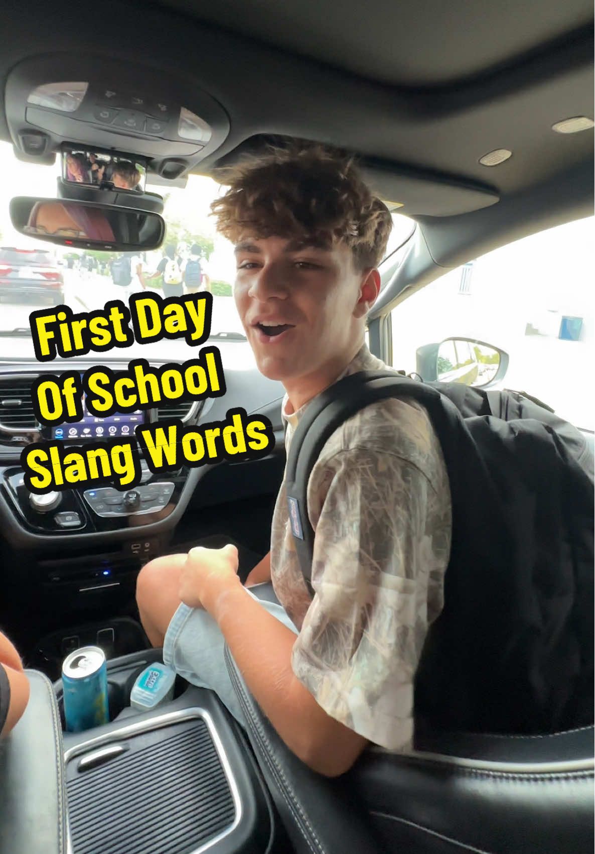 First day of school. Let the drop off line slang words begin 41