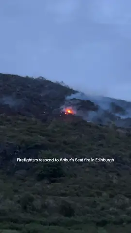 For anyone asking about the firefighters – yes, they were there, along with the police. You can see them in the video. There was a fire on Arthur’s Seat in Edinburgh. Such a sad sight to see it burning 🥺