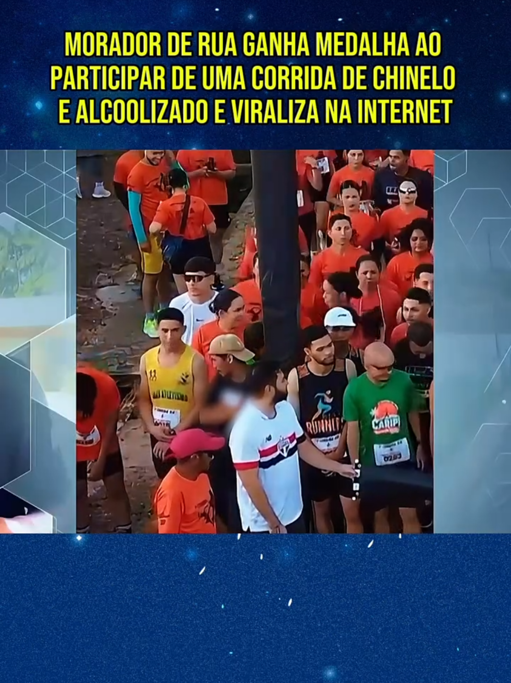 Morador de rua conta sua história como participo de uma corrida de chinelo e alcoolizado #noticia #reportage