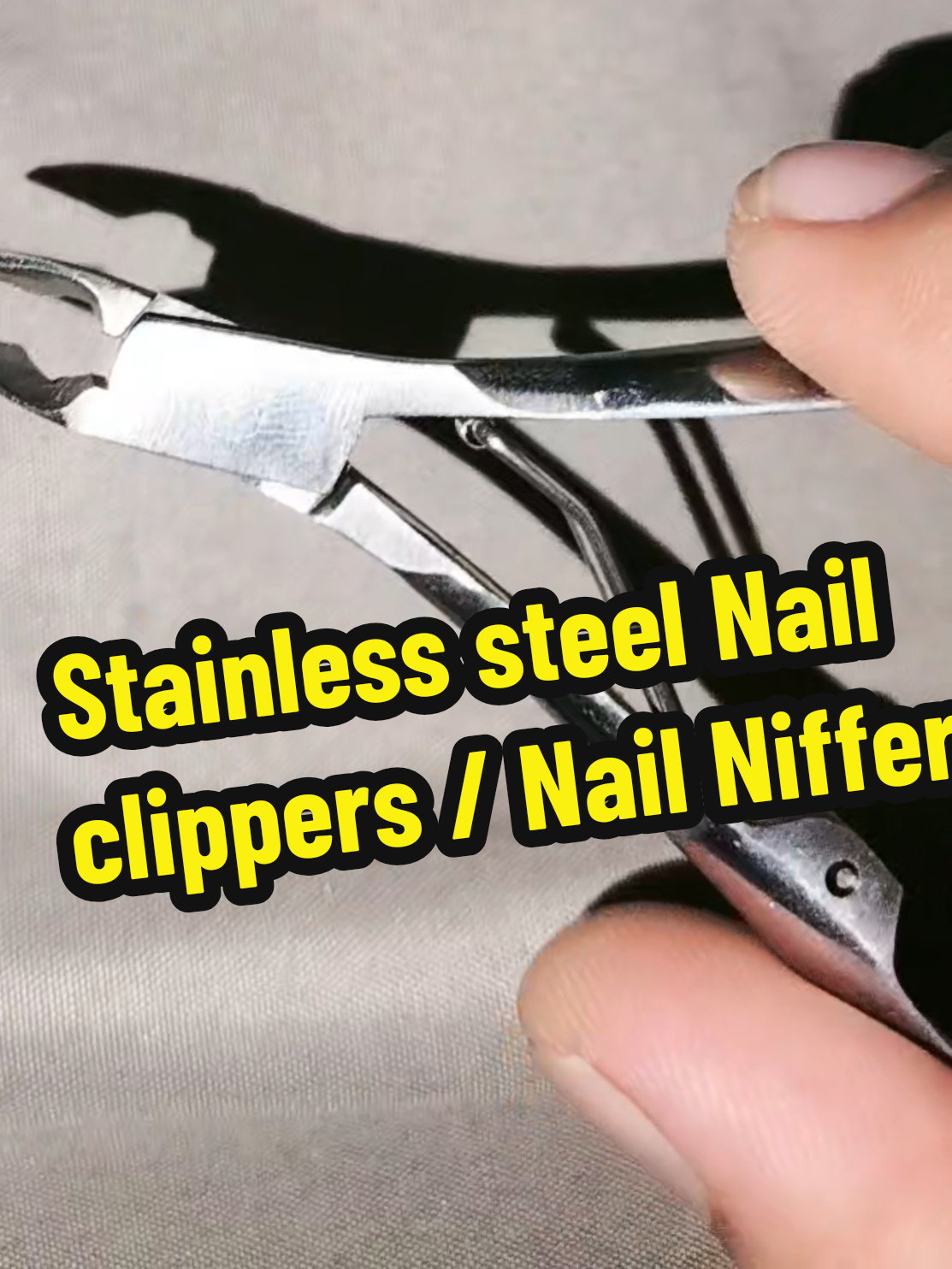 Stainless steel Nail clippers or Nail Niffer with an affordable price and has a Good Quality!  . . A Recommended Nail care tool for nail Care. #nailclipper #niffer #nailcare  #nailtech #nailhacks 