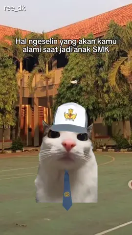 Yah gitu deh nasib anak SMK #kucing #kucinglucu #kucingtiktok #cat #sekolah #fyp #smk 