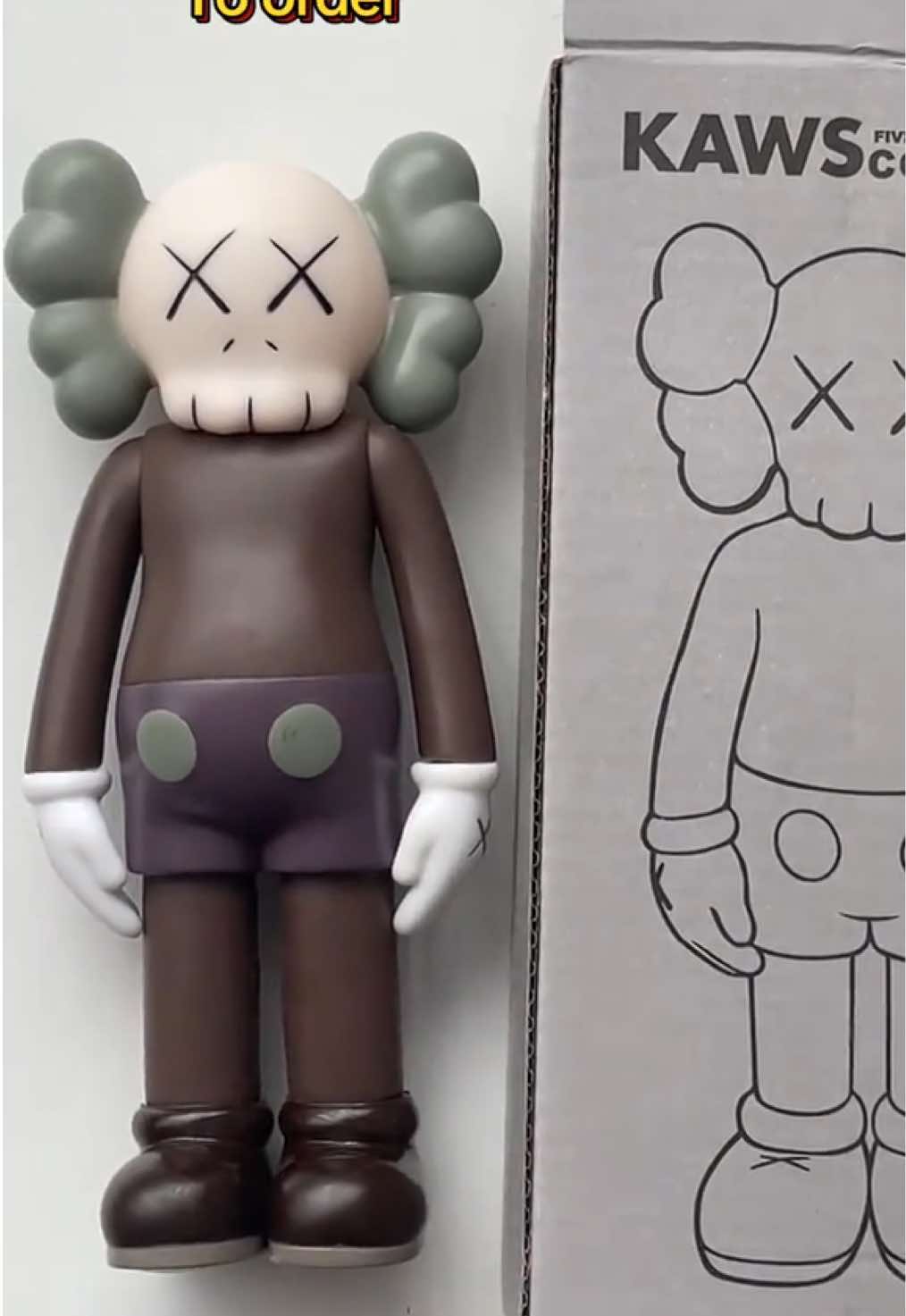 KAWS Companion • 20cm  Colour: Brown Edition Boxed • Collector’s piece 📞 0742 742 872 Limited stock.DM or call to grab yours. #KAWS #kenyantiktok🇰🇪 #anime #anime #sneakers #fyppppppppppppppppppppppp 