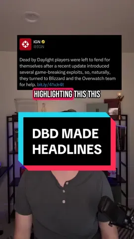 Dead by Daylight was the subject of an IGN article after the DBD developers responded poorly to player concerns and players went to other companies for help. #dbd #deadbydaylight 