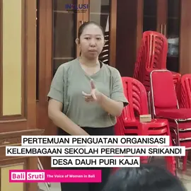 Pertemuan Penguatan Organisasi Kelembagaan Sekolah Perempuan Srikandi Desa Dauh Puri Kaja Hai Sahabat Bali Sruti 👋 Pada 8 Agustus 2025, Sekolah Perempuan Srikandi Desa Dauh Puri Kaja kembali melakukan pertemuan penguatan organisasi kelembagaan yang rutin diadakan setiap bulan. Pertemuan ini menjadi wadah bagi para anggota untuk saling berbagi informasi, memperkuat koordinasi, serta merencanakan kegiatan bersama. Kali ini, pembahasan difokuskan pada persiapan menyambut Hari Kemerdekaan Republik Indonesia ke-80. Para ibu-ibu dengan penuh semangat saling bertukar ide, mulai dari konsep acara, perlombaan, hingga detail kegiatan yang ingin digelar. Suasana hangat dan antusias terasa ketika setiap usulan disampaikan dengan semangat kebersamaan. Selain itu, para ibu-ibu juga membahas mengenai kelanjutan sosialisasi pos pengaduan, khususnya terkait bagaimana menyusun jadwal yang tepat dan memastikan seluruh anggota memahami materi dengan baik. Diskusi ini diharapkan dapat membuat pelaksanaan sosialisasi lebih terarah dan mudah dipahami oleh masyarakat. #balisruti #sekolahperempuansrikandi #dauhpurikaja