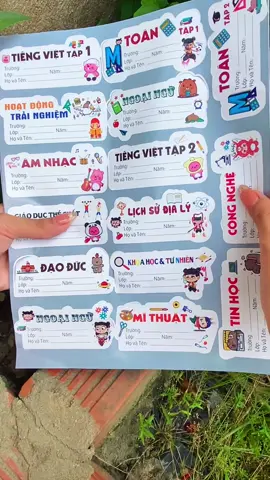 Nhãn dán cho bé #nhandanhocsinh#nhandan#nhangchobe#xuhuong#taphoamegao