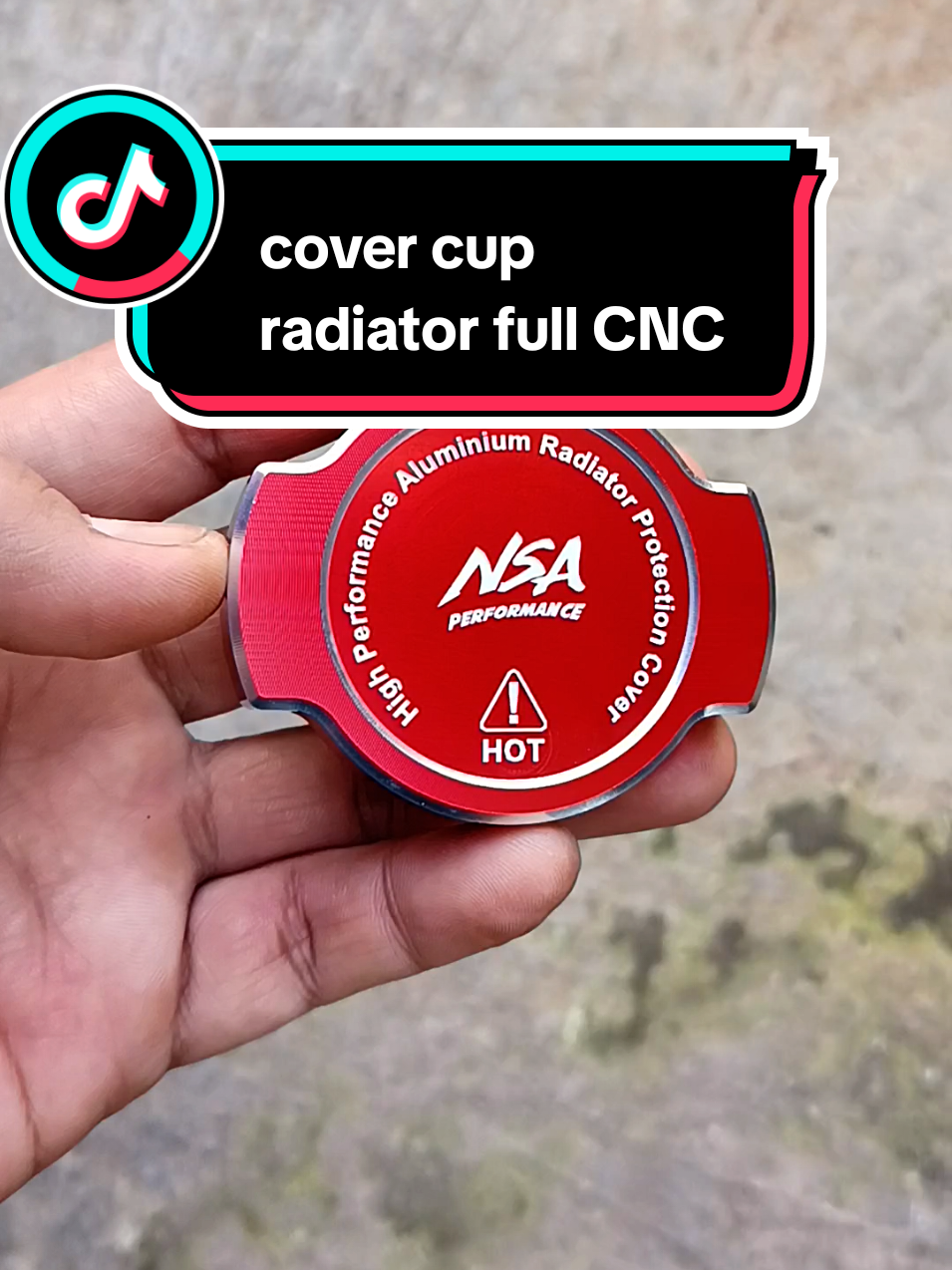 Merah merona bosqu 🤩💥 Pemanis tutup radiator Full CNC  #covercupradiator #fullcnc #nsaperformance 